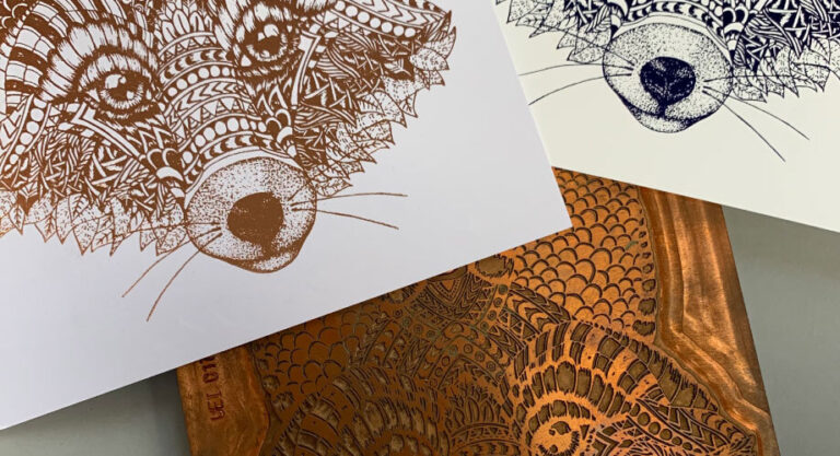 fox-block-and-foil-prints